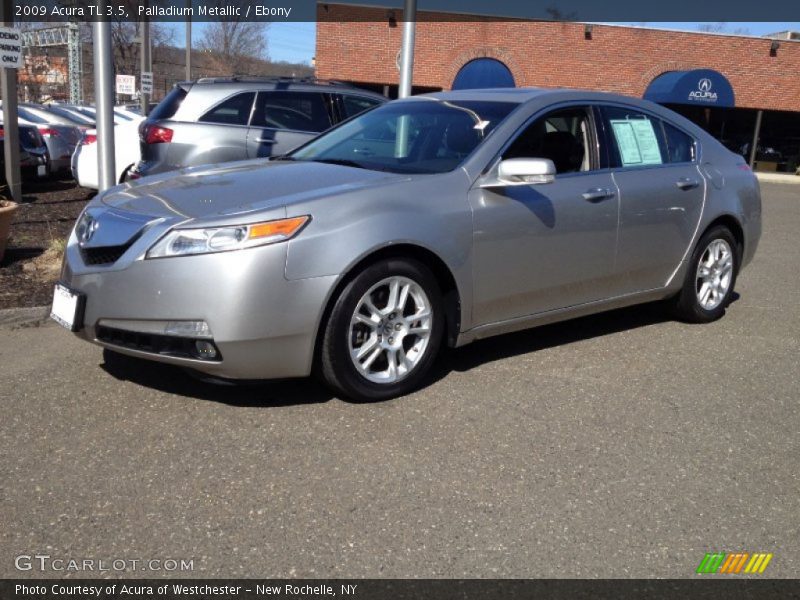 Palladium Metallic / Ebony 2009 Acura TL 3.5