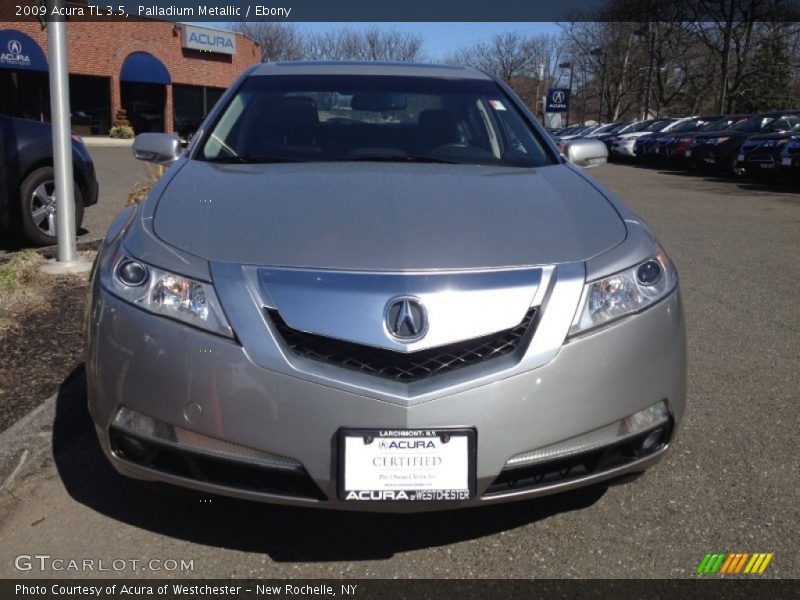Palladium Metallic / Ebony 2009 Acura TL 3.5