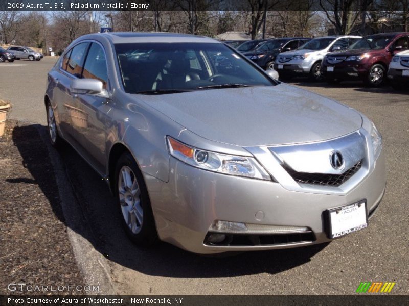 Palladium Metallic / Ebony 2009 Acura TL 3.5