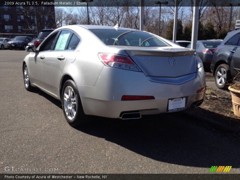 Palladium Metallic / Ebony 2009 Acura TL 3.5