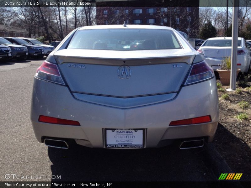 Palladium Metallic / Ebony 2009 Acura TL 3.5