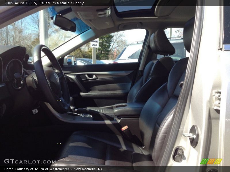 Palladium Metallic / Ebony 2009 Acura TL 3.5