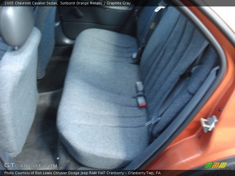 Sunburst Orange Metallic / Graphite Gray 2005 Chevrolet Cavalier Sedan