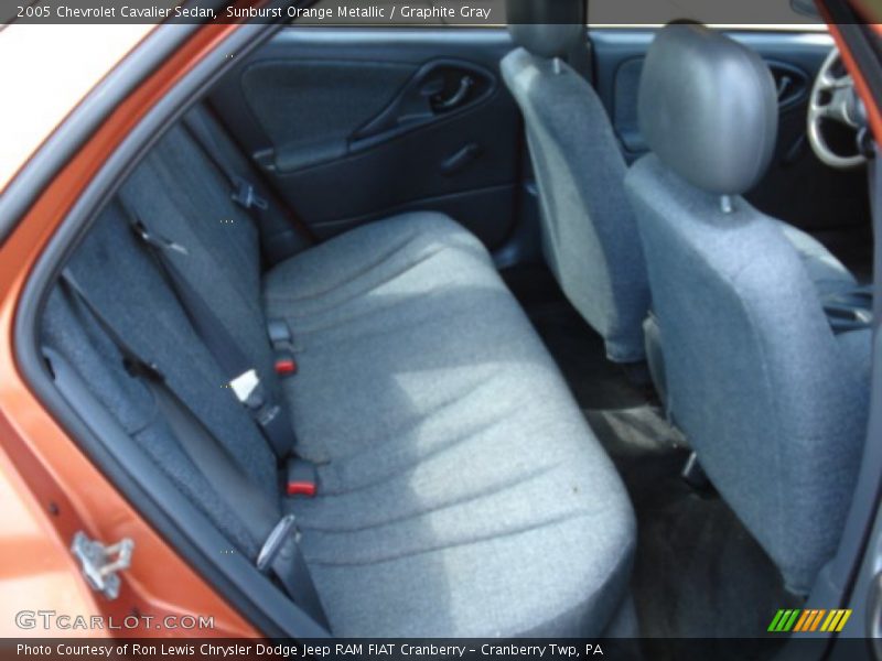 Sunburst Orange Metallic / Graphite Gray 2005 Chevrolet Cavalier Sedan