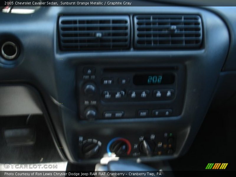 Sunburst Orange Metallic / Graphite Gray 2005 Chevrolet Cavalier Sedan