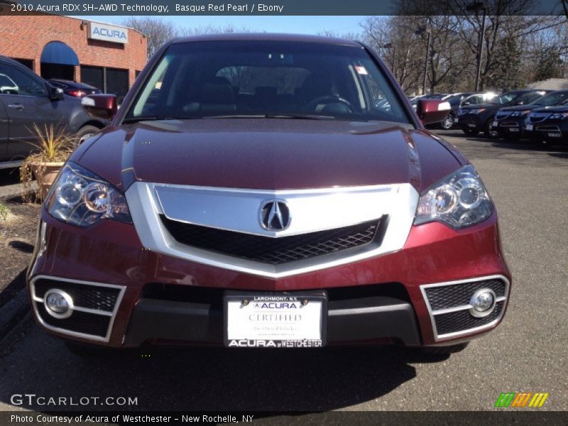Basque Red Pearl / Ebony 2010 Acura RDX SH-AWD Technology