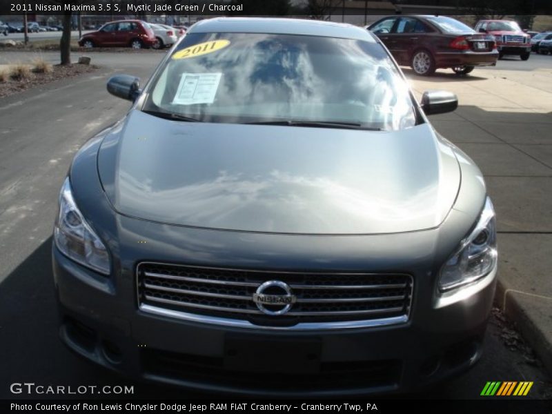 Mystic Jade Green / Charcoal 2011 Nissan Maxima 3.5 S