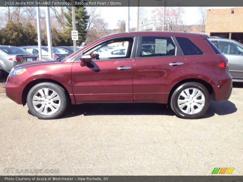 Basque Red Pearl / Ebony 2010 Acura RDX SH-AWD Technology