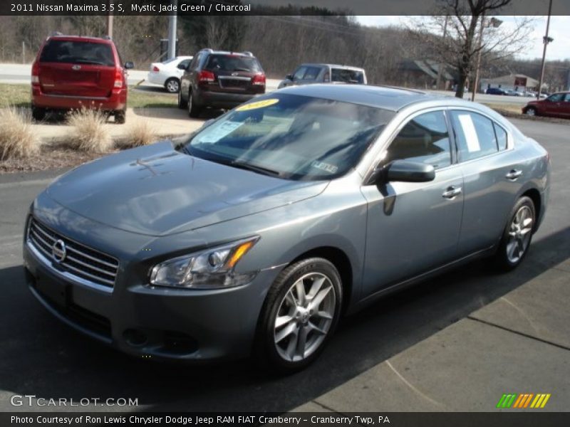 Mystic Jade Green / Charcoal 2011 Nissan Maxima 3.5 S