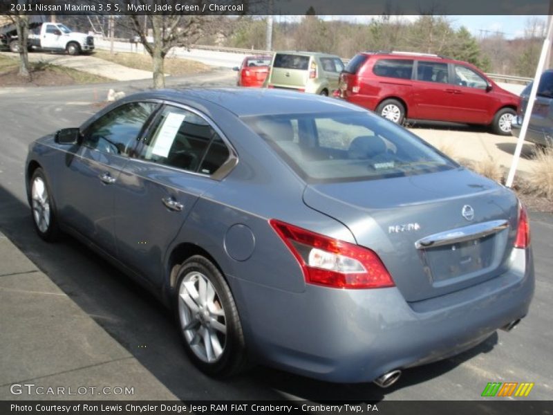 Mystic Jade Green / Charcoal 2011 Nissan Maxima 3.5 S