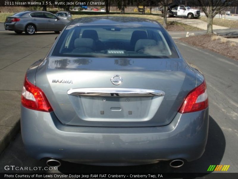 Mystic Jade Green / Charcoal 2011 Nissan Maxima 3.5 S