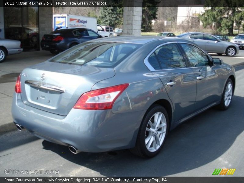 Mystic Jade Green / Charcoal 2011 Nissan Maxima 3.5 S