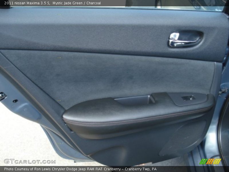 Mystic Jade Green / Charcoal 2011 Nissan Maxima 3.5 S