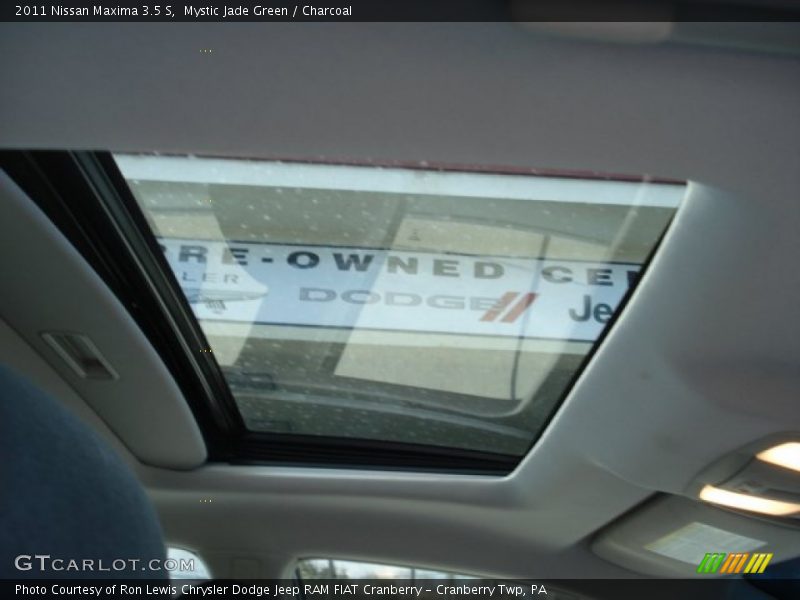 Mystic Jade Green / Charcoal 2011 Nissan Maxima 3.5 S