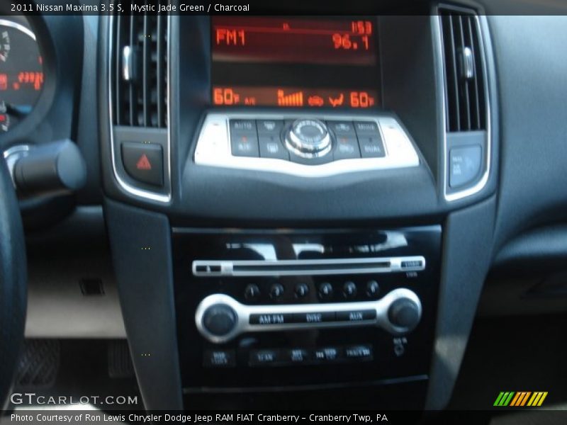 Mystic Jade Green / Charcoal 2011 Nissan Maxima 3.5 S