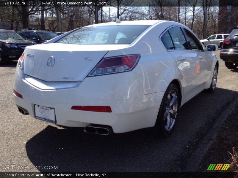 White Diamond Pearl / Ebony 2010 Acura TL 3.7 SH-AWD