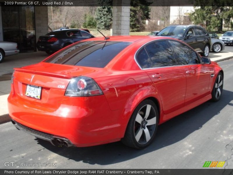Liquid Red / Onyx 2009 Pontiac G8 GT