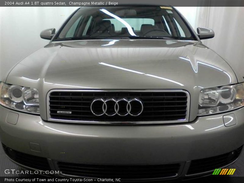 Champagne Metallic / Beige 2004 Audi A4 1.8T quattro Sedan