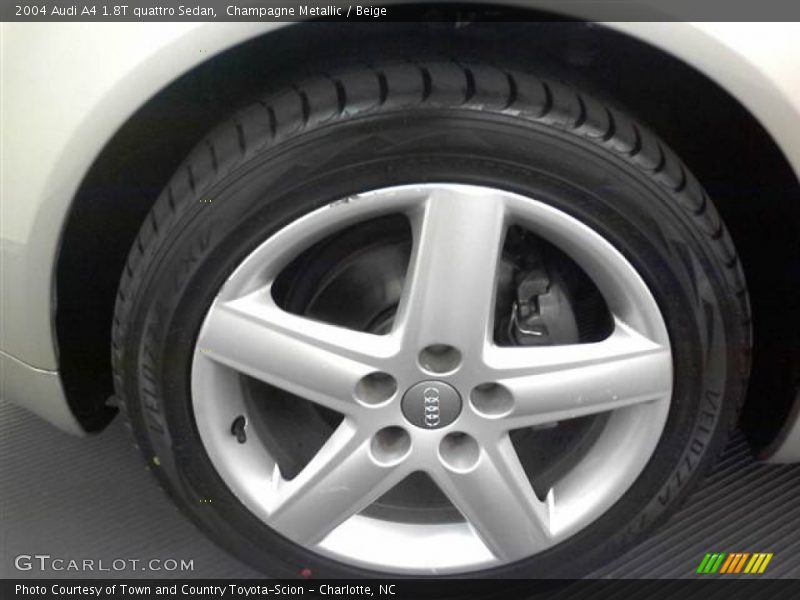 Champagne Metallic / Beige 2004 Audi A4 1.8T quattro Sedan