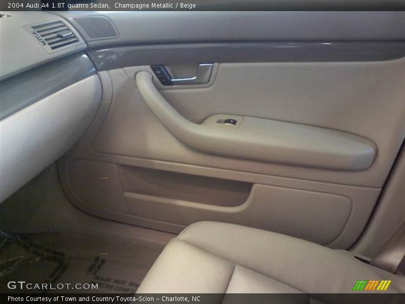 Champagne Metallic / Beige 2004 Audi A4 1.8T quattro Sedan