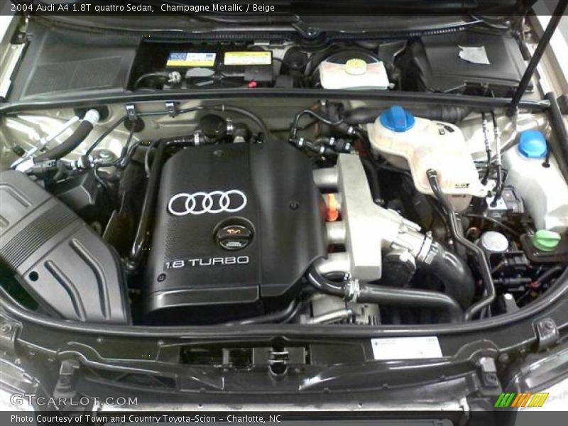 Champagne Metallic / Beige 2004 Audi A4 1.8T quattro Sedan
