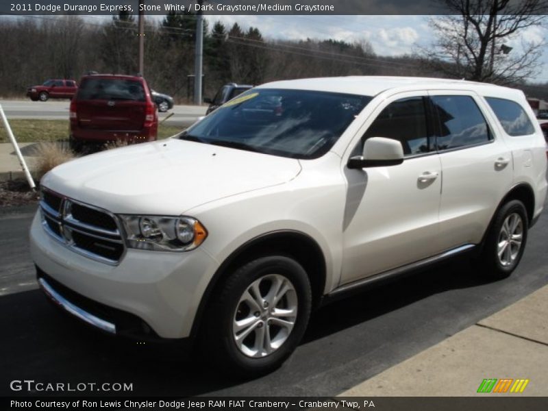 Stone White / Dark Graystone/Medium Graystone 2011 Dodge Durango Express