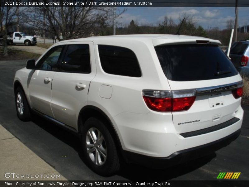 Stone White / Dark Graystone/Medium Graystone 2011 Dodge Durango Express