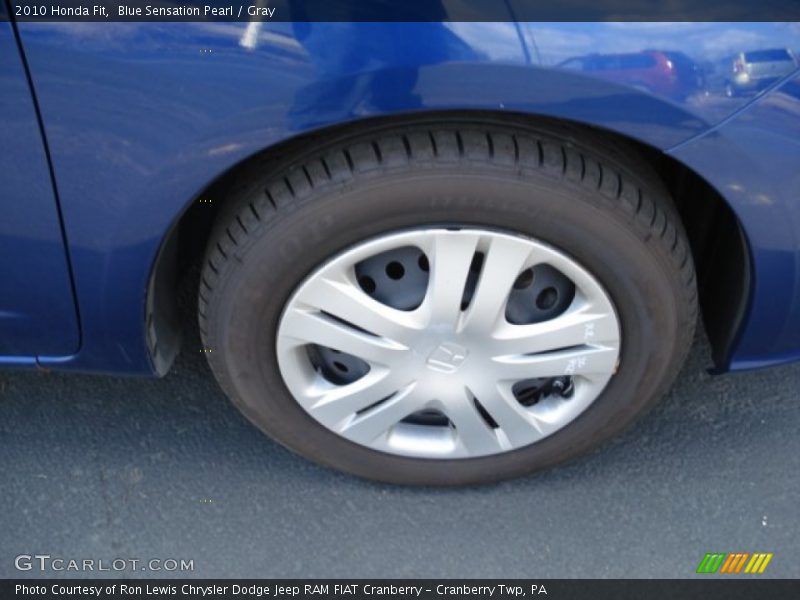 Blue Sensation Pearl / Gray 2010 Honda Fit