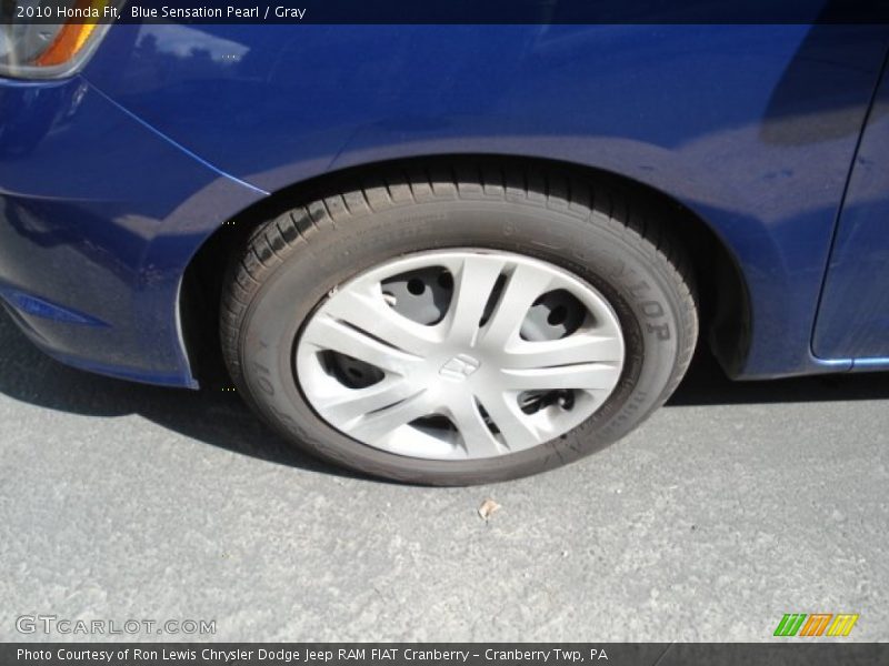 Blue Sensation Pearl / Gray 2010 Honda Fit