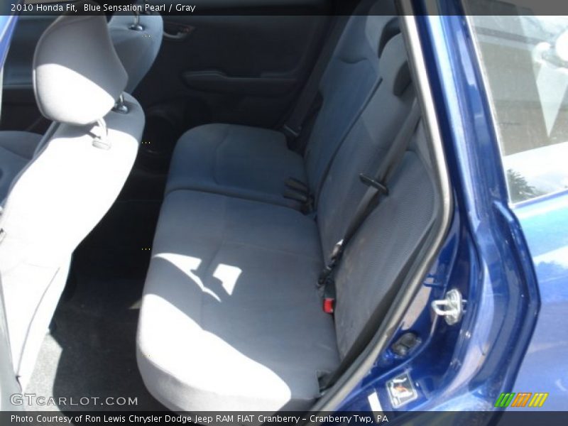 Blue Sensation Pearl / Gray 2010 Honda Fit