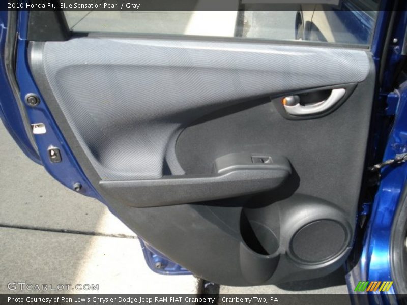 Blue Sensation Pearl / Gray 2010 Honda Fit