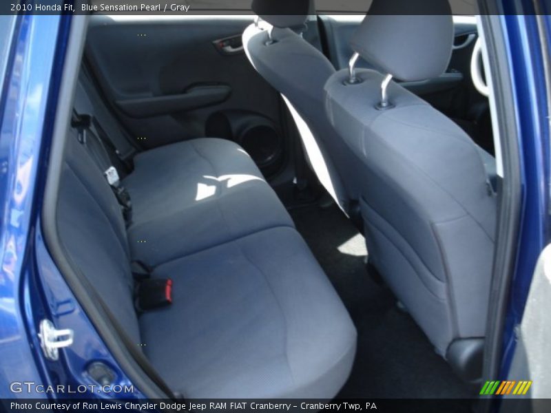 Blue Sensation Pearl / Gray 2010 Honda Fit