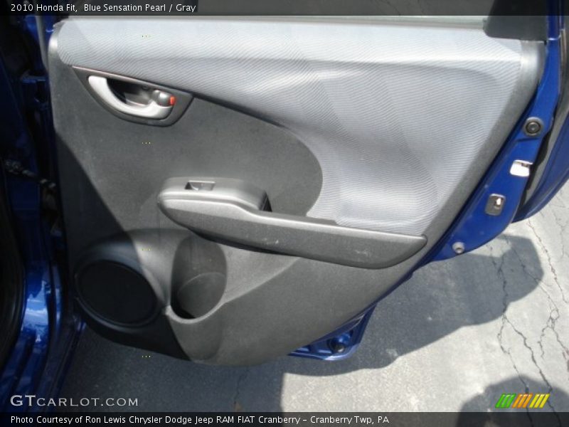 Blue Sensation Pearl / Gray 2010 Honda Fit