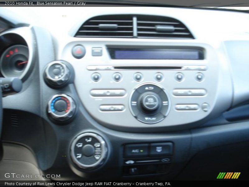 Blue Sensation Pearl / Gray 2010 Honda Fit