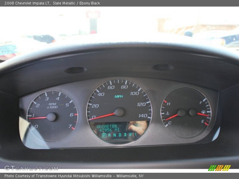 Slate Metallic / Ebony Black 2008 Chevrolet Impala LT