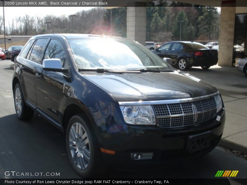 Black Clearcoat / Charcoal Black 2008 Lincoln MKX AWD