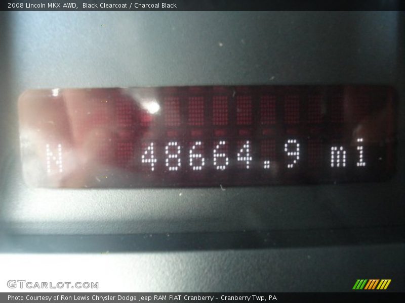 Black Clearcoat / Charcoal Black 2008 Lincoln MKX AWD
