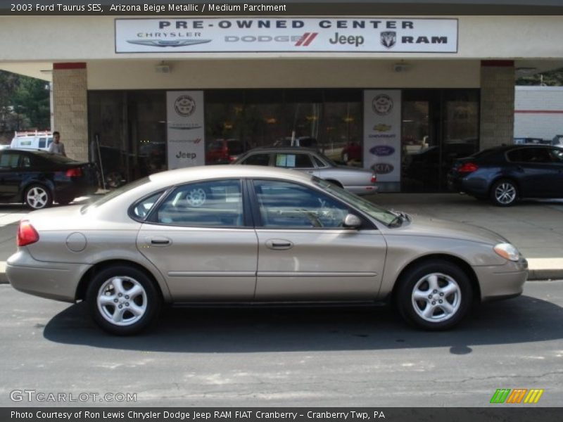 Arizona Beige Metallic / Medium Parchment 2003 Ford Taurus SES