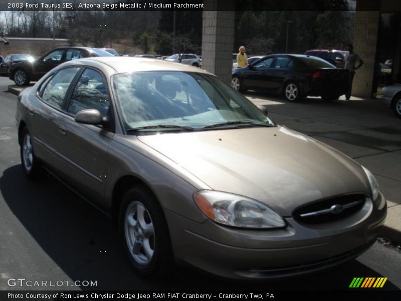 Arizona Beige Metallic / Medium Parchment 2003 Ford Taurus SES