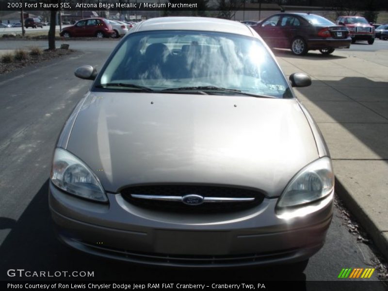 Arizona Beige Metallic / Medium Parchment 2003 Ford Taurus SES