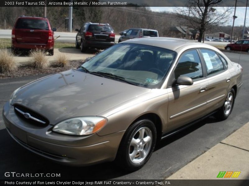 Arizona Beige Metallic / Medium Parchment 2003 Ford Taurus SES