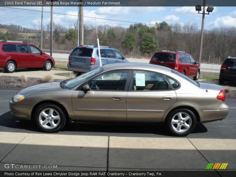 Arizona Beige Metallic / Medium Parchment 2003 Ford Taurus SES