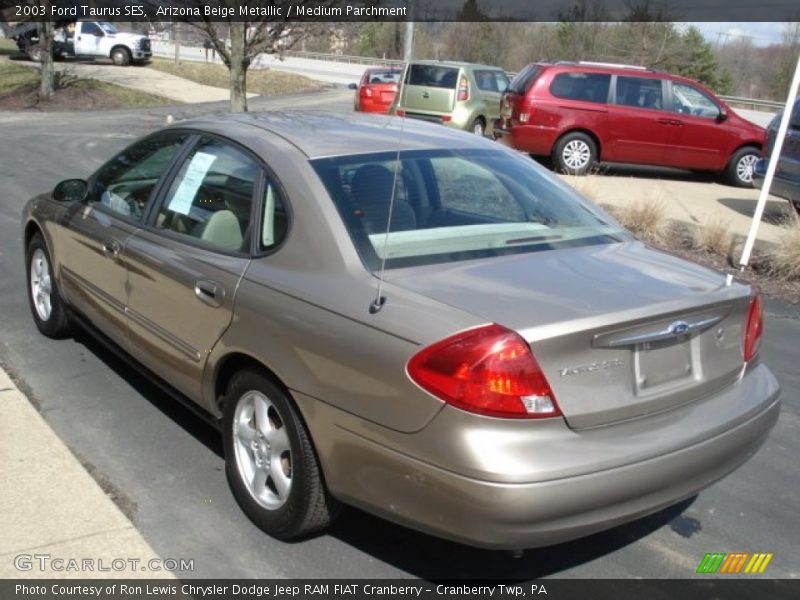 Arizona Beige Metallic / Medium Parchment 2003 Ford Taurus SES