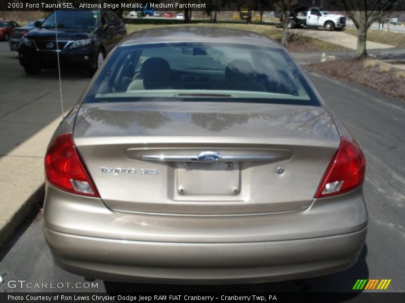 Arizona Beige Metallic / Medium Parchment 2003 Ford Taurus SES
