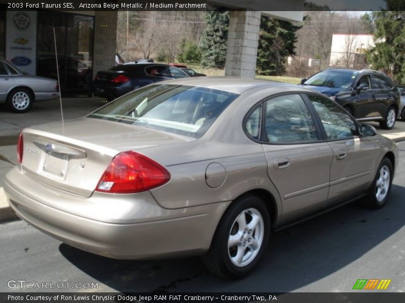 Arizona Beige Metallic / Medium Parchment 2003 Ford Taurus SES