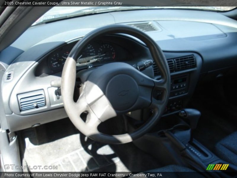 Ultra Silver Metallic / Graphite Gray 2005 Chevrolet Cavalier Coupe