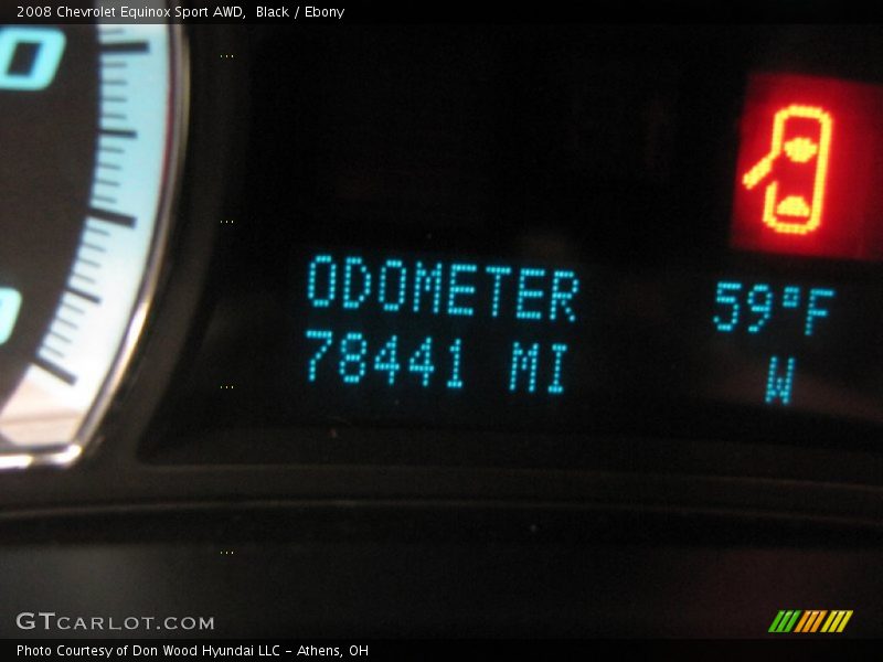 Black / Ebony 2008 Chevrolet Equinox Sport AWD