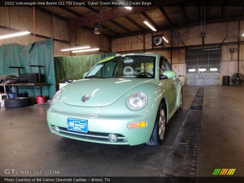 Cyber Green Metallic / Cream Beige 2002 Volkswagen New Beetle GLS TDI Coupe