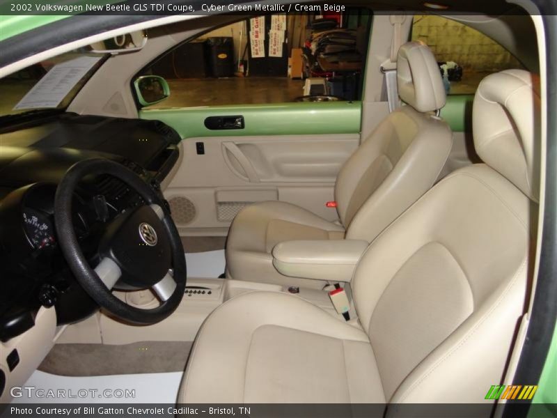 Cyber Green Metallic / Cream Beige 2002 Volkswagen New Beetle GLS TDI Coupe