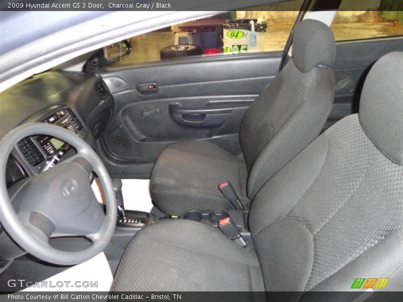 Charcoal Gray / Black 2009 Hyundai Accent GS 3 Door